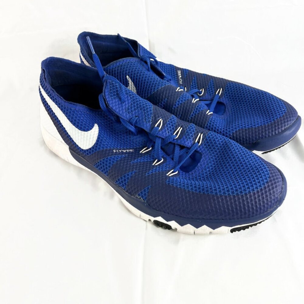 Nike Flywire Free Trainer 3.0  Mens 14  705270-414 Low Top Mesh Lace Up Sneakers